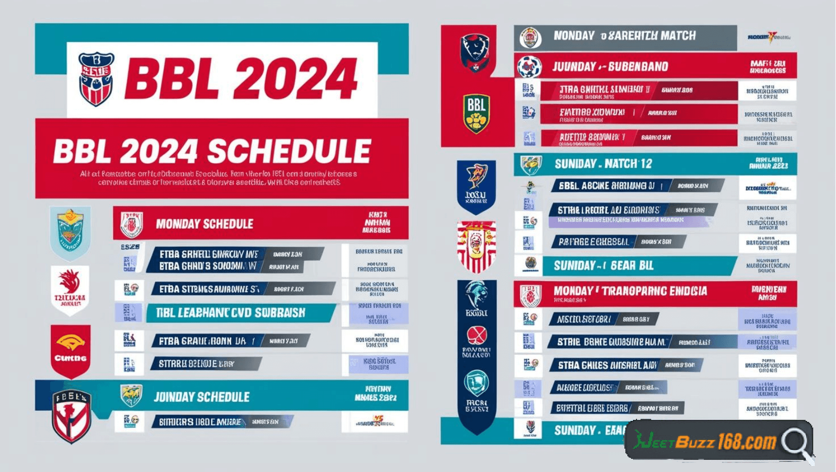 BBL 2024 schedule